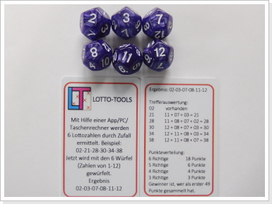 Würfelspiel Lotto-Tools
