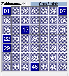 Zahlenbild 21111 - die Zahlen 22 + 29 sind verbunden